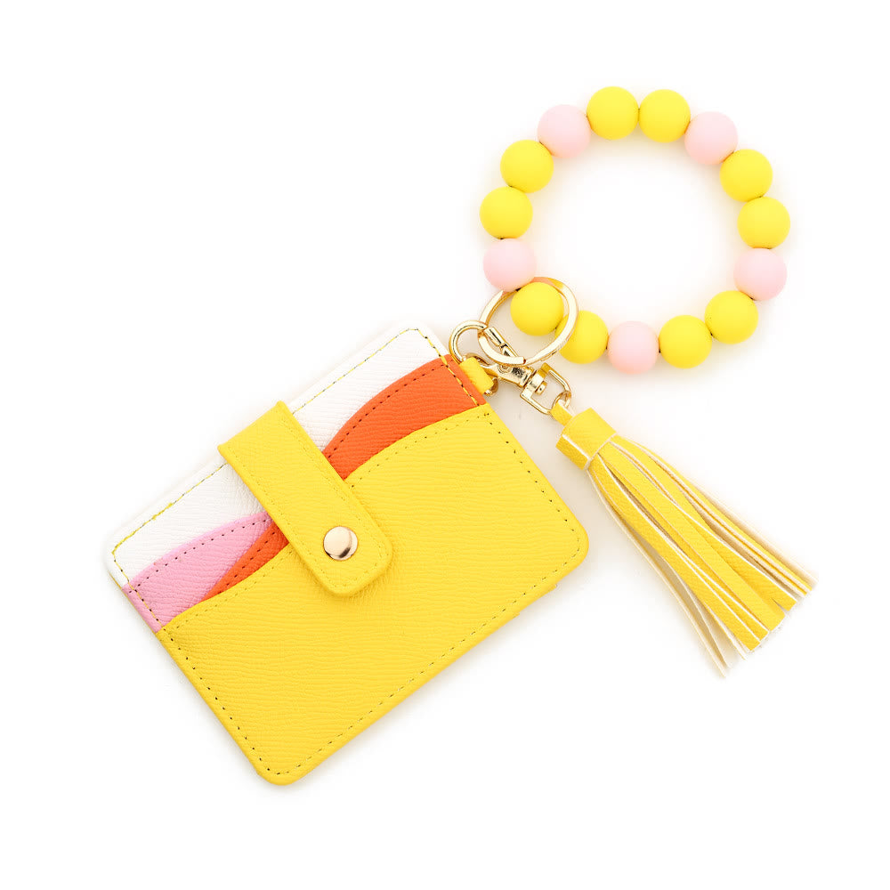 Portafoglio con ciondolo a nappa con bracciale multicolore alla moda - Stile n. 2 - image 1