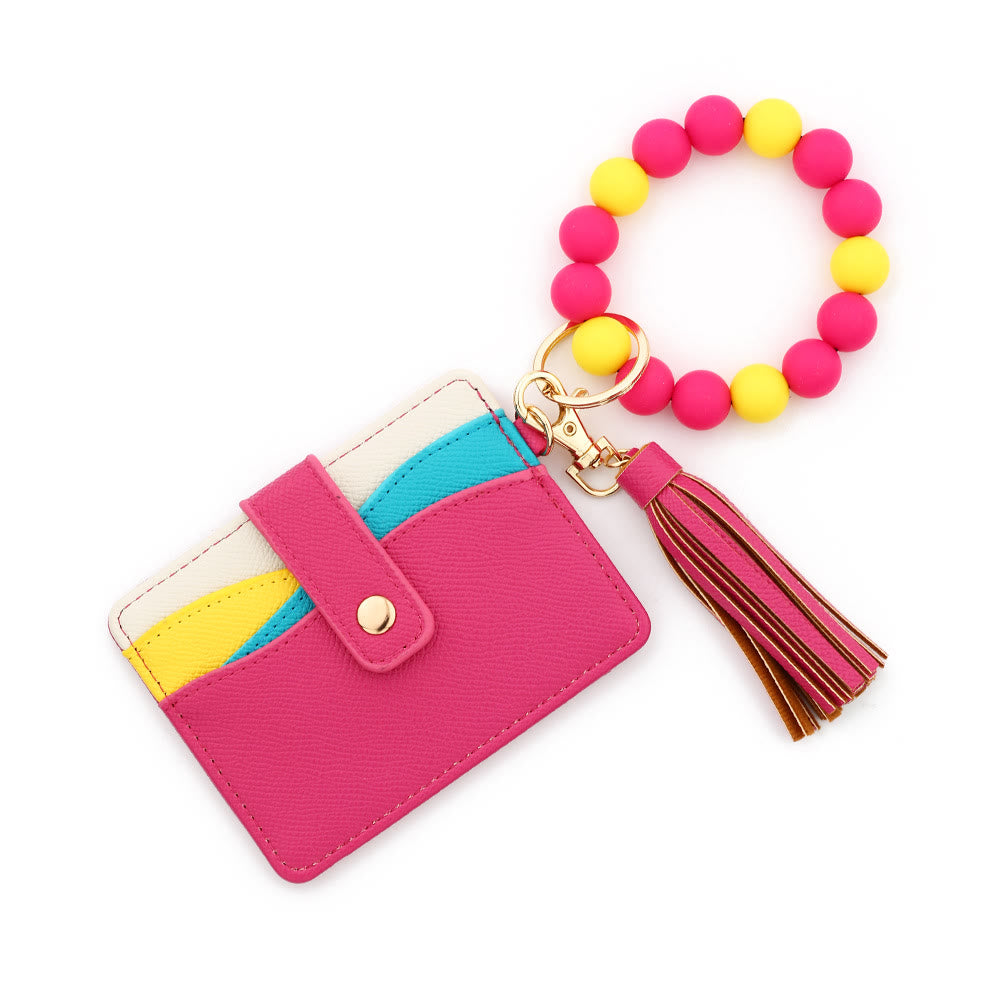 Portafoglio con ciondolo a nappa con bracciale multicolore alla moda - Stile n. 4 - image 3