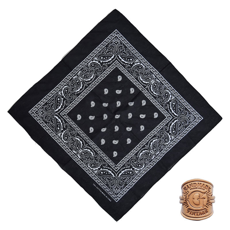 Fazzoletto da taschino retrò con motivo multiplo e fibbia a lettera - Stile n. 9 - image 13