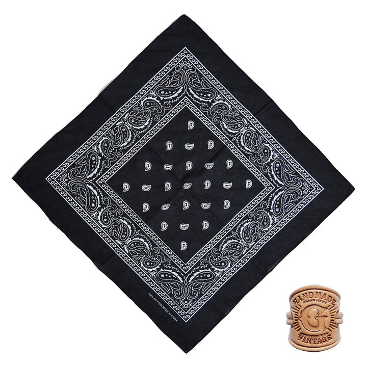 Fazzoletto da taschino retrò con motivo multiplo e fibbia a lettera - Stile n. 9 - image 13