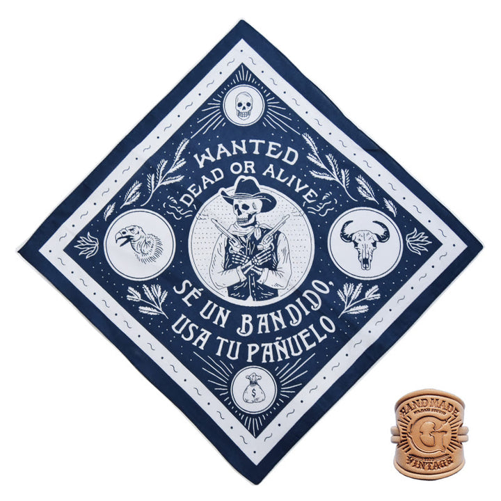 Fazzoletto da taschino retrò con motivo multiplo e fibbia a lettera - Stile n. 2 - image 6