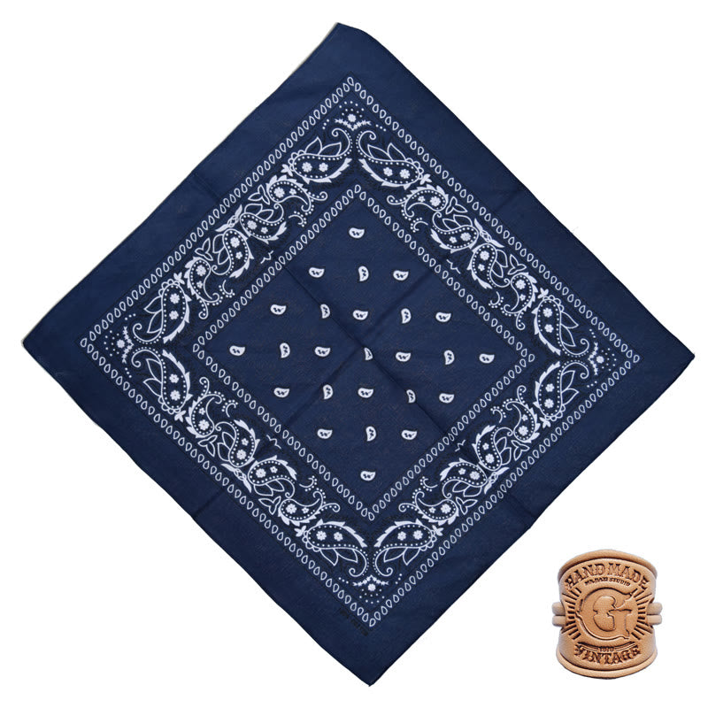 Fazzoletto da taschino retrò con motivo multiplo e fibbia a lettera - Stile n. 8 - image 12