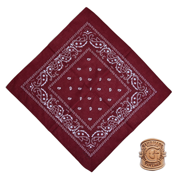 Fazzoletto da taschino retrò con motivo multiplo e fibbia a lettera - Stile n. 7 - image 11