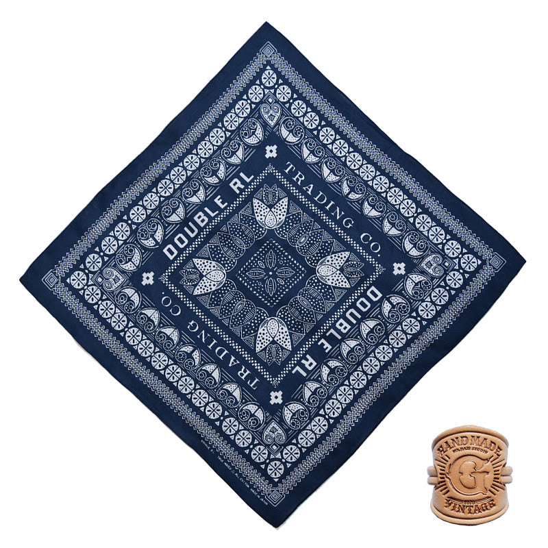 Fazzoletto da taschino retrò con motivo multiplo e fibbia a lettera - Stile n. 1 - image 2