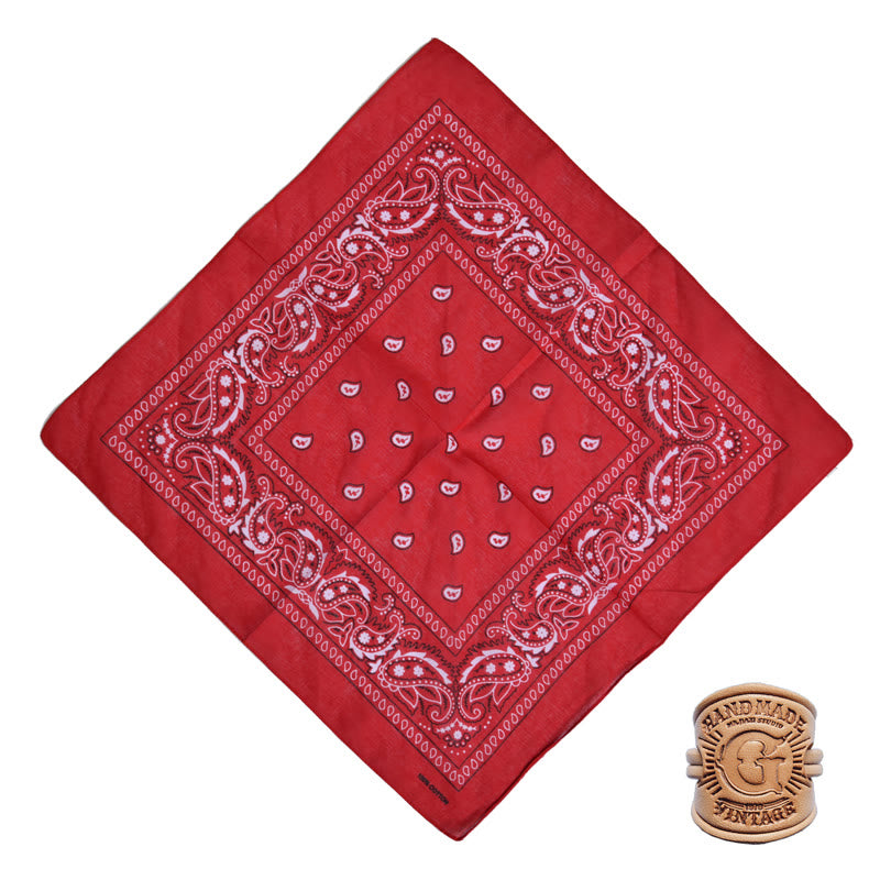 Fazzoletto da taschino retrò con motivo multiplo e fibbia a lettera - Stile n. 6 - image 10