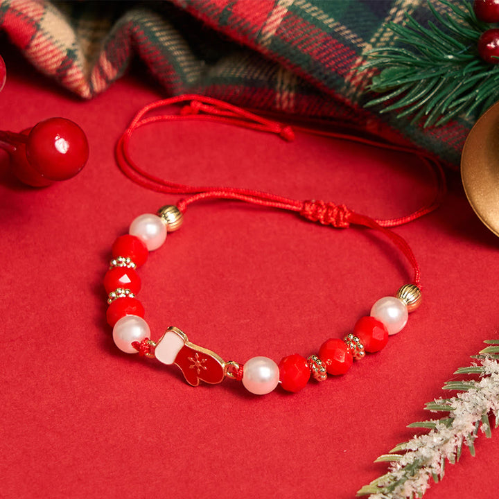 Braccialetto colorato a forma di Babbo Natale e alce, 4 pezzi - image 5