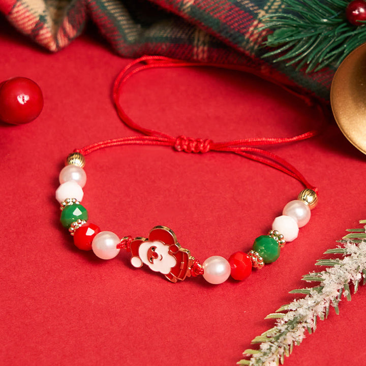 Braccialetto colorato a forma di Babbo Natale e alce, 4 pezzi - image 6