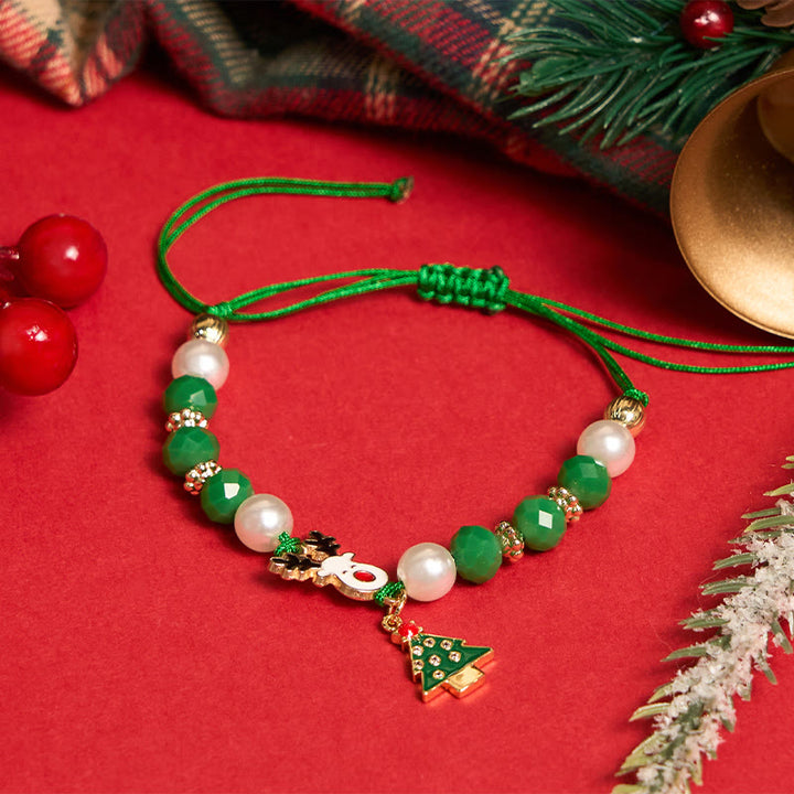 Braccialetto colorato a forma di Babbo Natale e alce, 4 pezzi - image 4