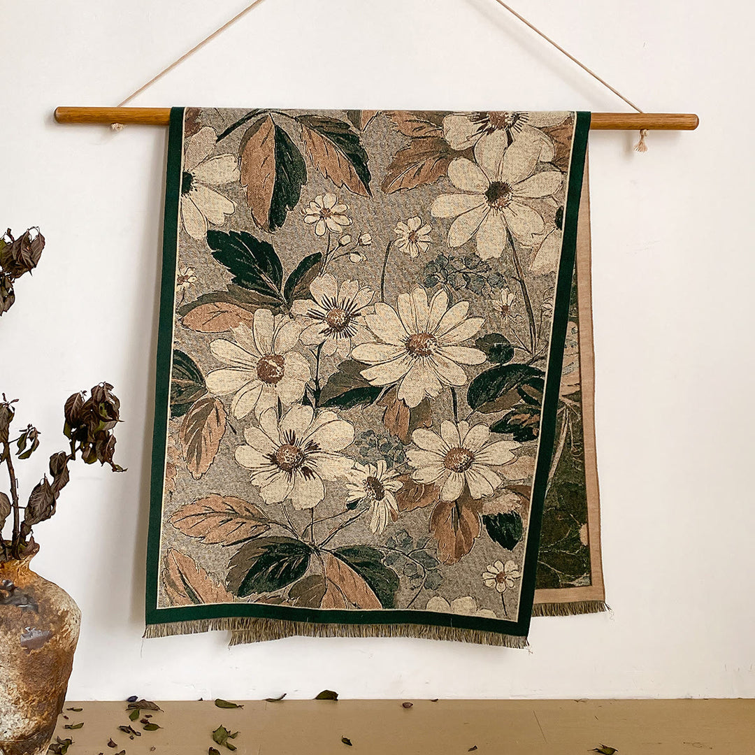 Sciarpa scialle con frange e stampa floreale da donna - Stile n. 16 - image 16