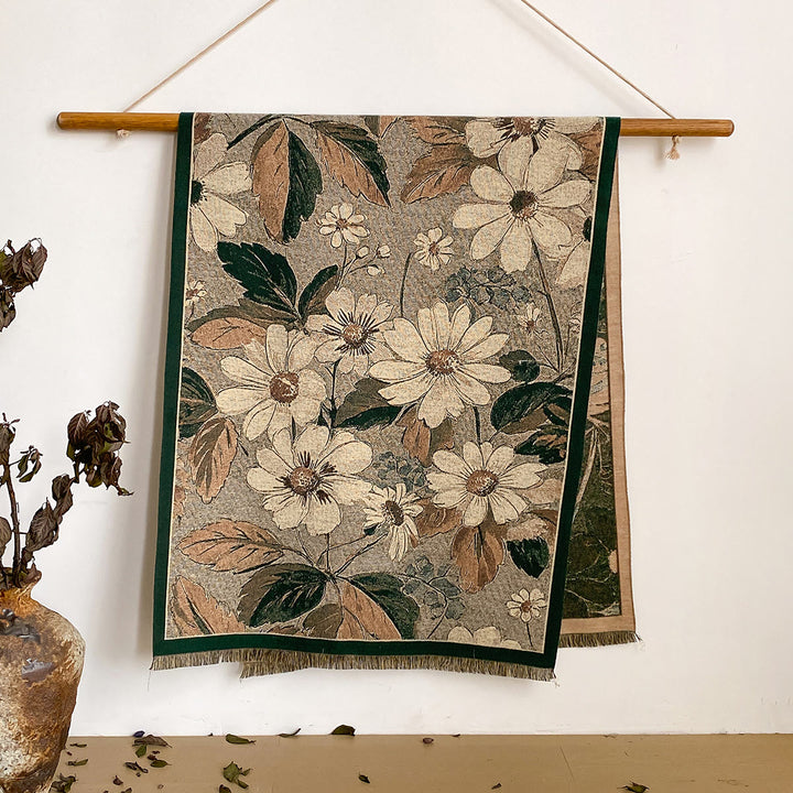 Sciarpa scialle con frange e stampa floreale da donna - Stile n. 16 - image 16