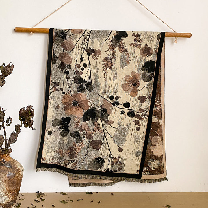 Sciarpa scialle con frange e stampa floreale da donna - Stile n. 31 - image 31