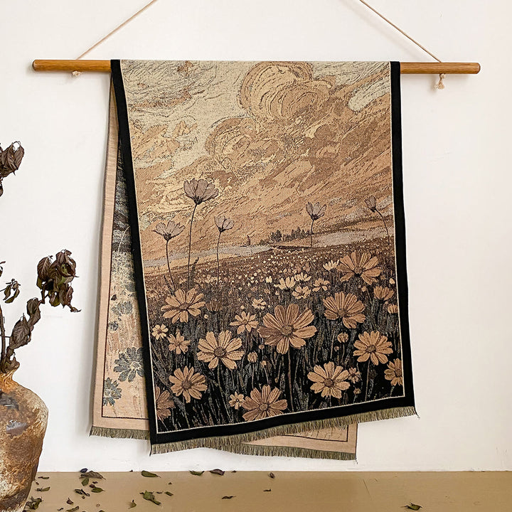 Sciarpa scialle con frange e stampa floreale da donna - Stile n. 23 - image 23