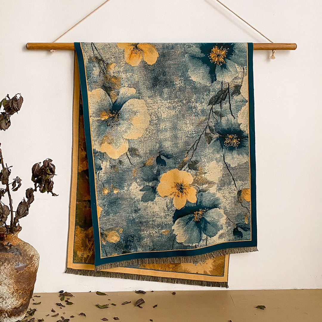 Sciarpa scialle con frange e stampa floreale da donna - Stile n. 34 - image 34