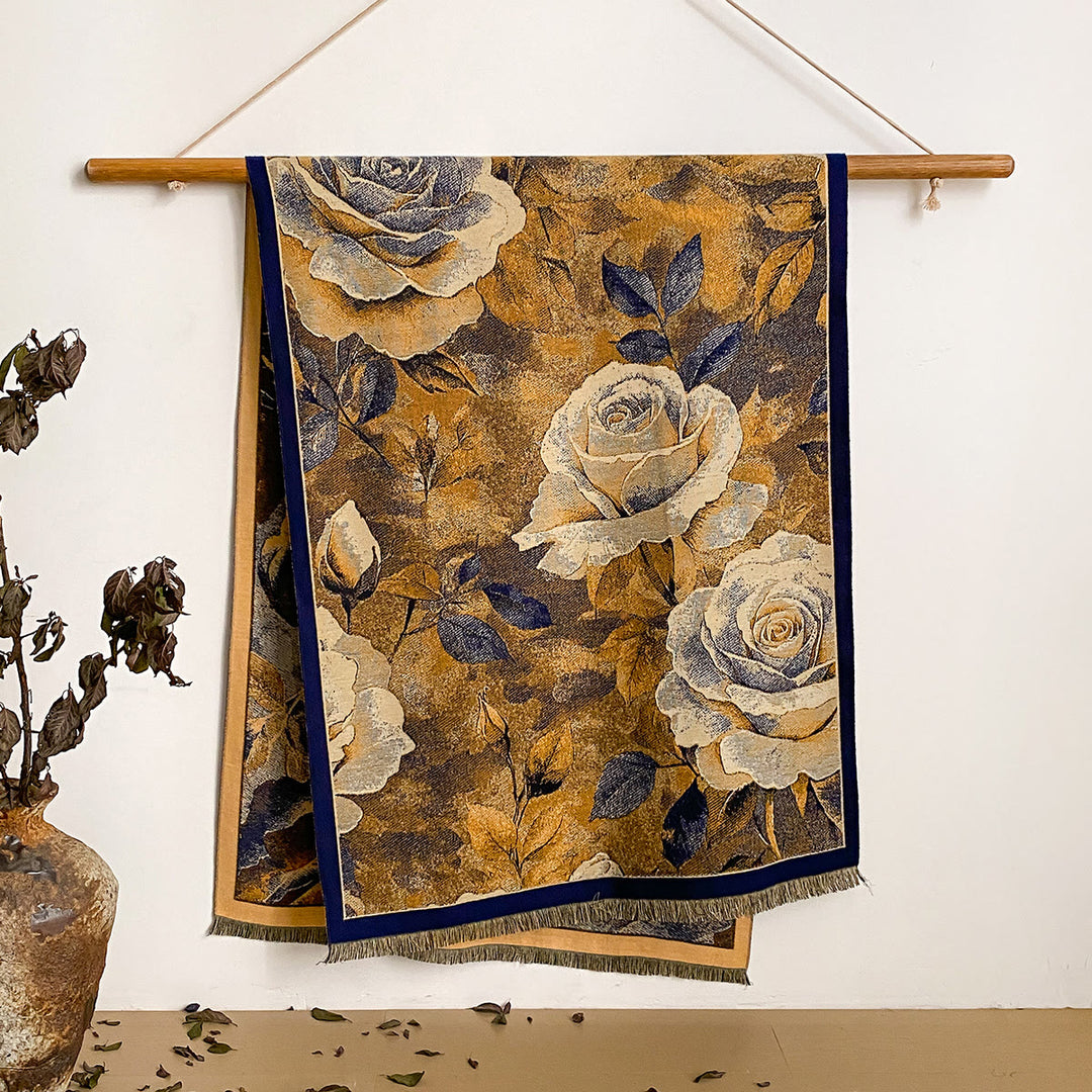 Sciarpa scialle con frange e stampa floreale da donna - Stile n. 18 - image 18