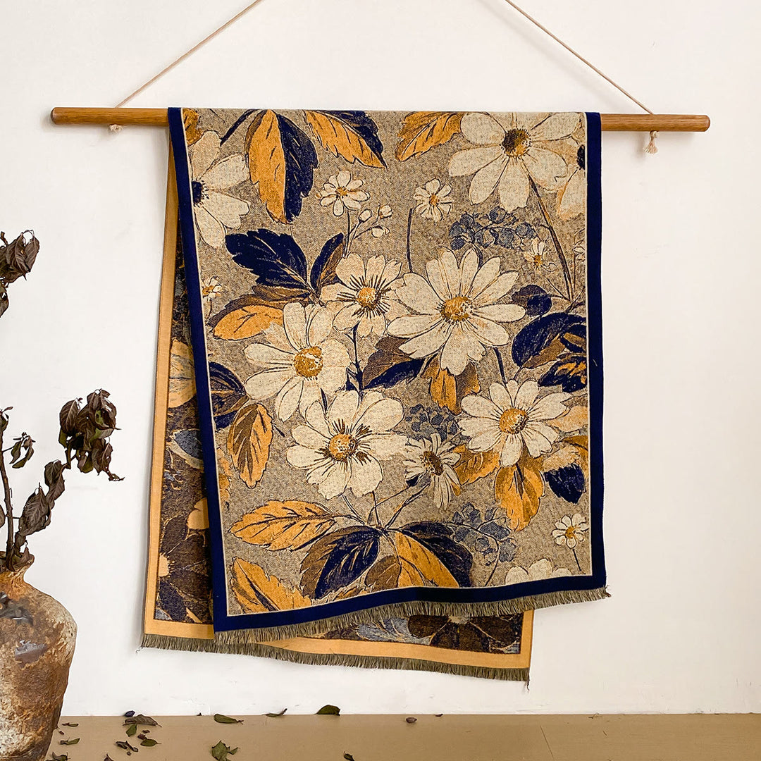 Sciarpa scialle con frange e stampa floreale da donna - Stile n. 15 - image 15