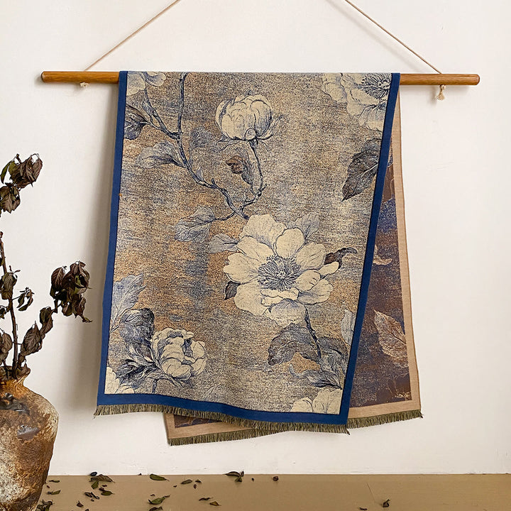 Sciarpa scialle con frange e stampa floreale da donna - Stile n. 36 - image 36