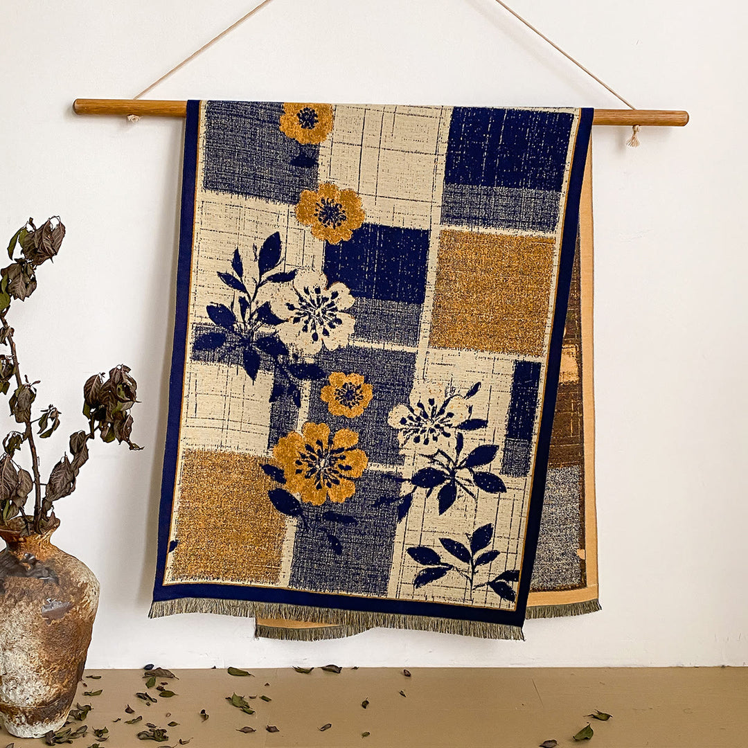 Sciarpa scialle con frange e stampa floreale da donna - Stile n. 11 - image 11