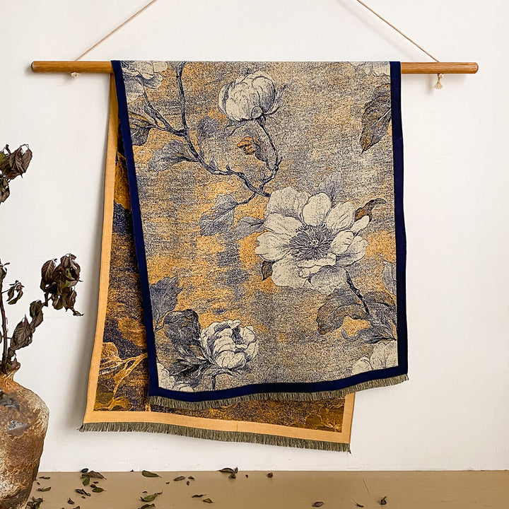 Sciarpa scialle con frange e stampa floreale da donna - Stile n. 37 - image 37