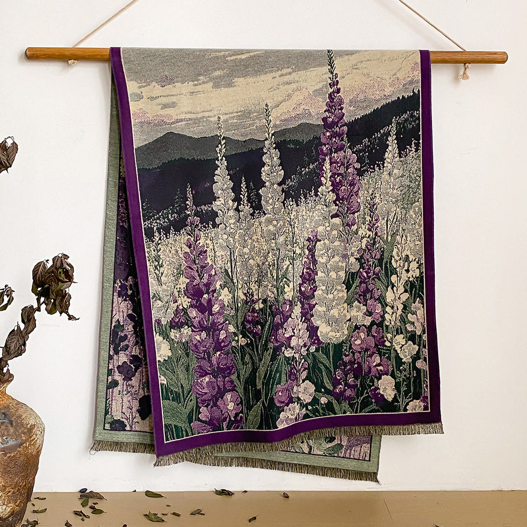 Sciarpa scialle con frange e stampa floreale da donna - Stile n. 39 - image 39