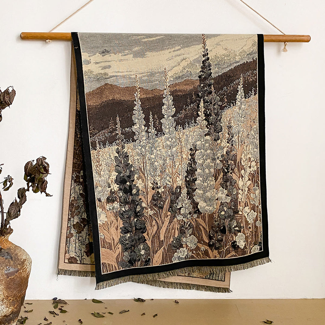 Sciarpa scialle con frange e stampa floreale da donna - Stile n. 38 - image 38