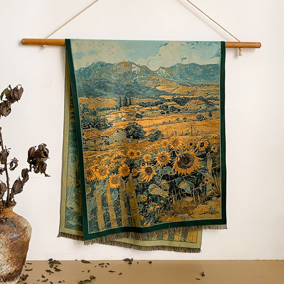 Sciarpa scialle con frange e stampa floreale da donna - Stile n. 41 - image 41