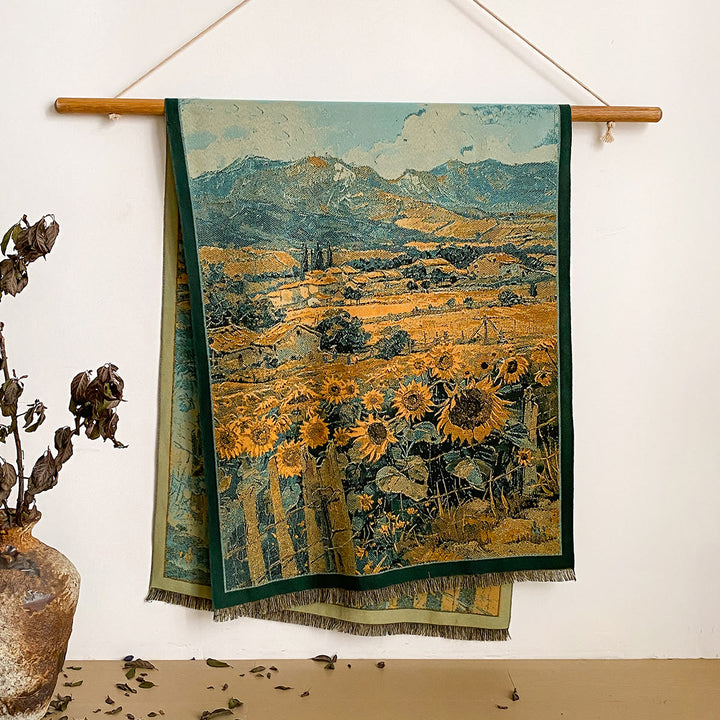 Sciarpa scialle con frange e stampa floreale da donna - Stile n. 41 - image 41