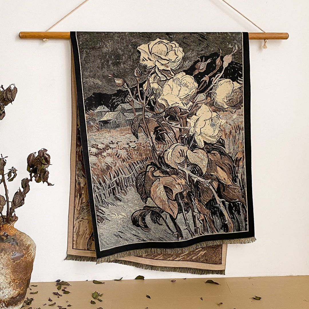 Sciarpa scialle con frange e stampa floreale da donna - Stile n. 44 - image 44