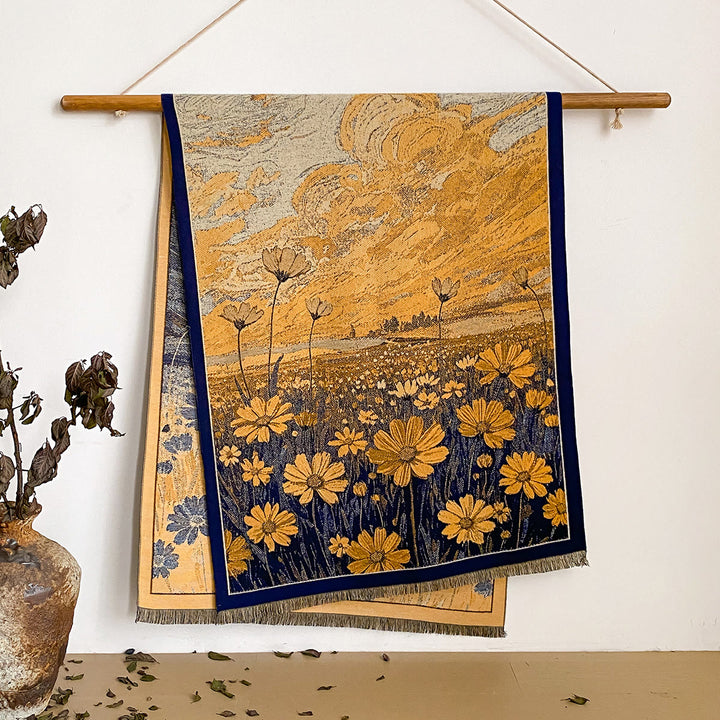 Sciarpa scialle con frange e stampa floreale da donna - Stile n. 25 - image 25