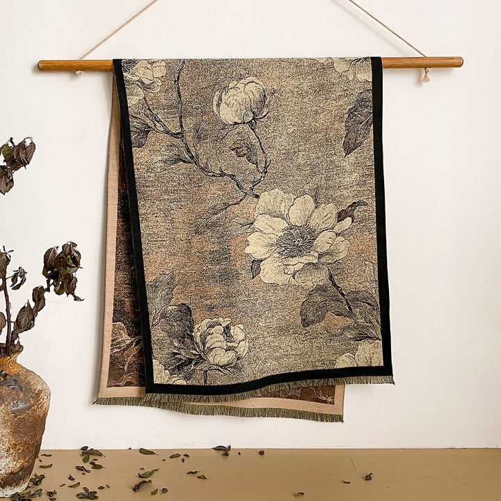 Sciarpa scialle con frange e stampa floreale da donna - Stile n. 35 - image 35