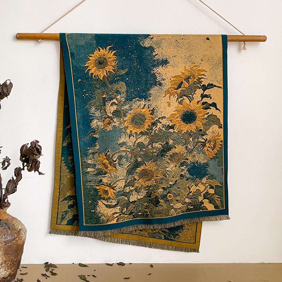 Sciarpa scialle con frange e stampa floreale da donna - Stile n. 29 - image 29