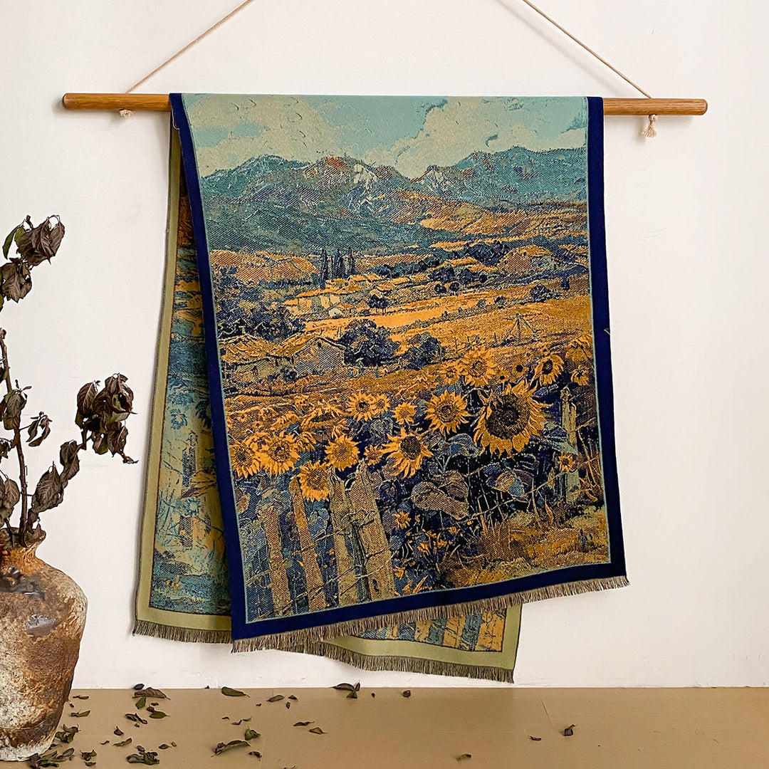 Sciarpa scialle con frange e stampa floreale da donna - Stile n. 40 - image 40