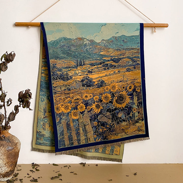 Sciarpa scialle con frange e stampa floreale da donna - Stile n. 40 - image 40