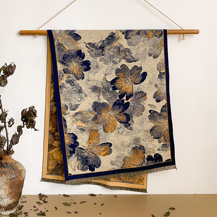 Sciarpa scialle con frange e stampa floreale da donna - Stile n. 43 - image 43