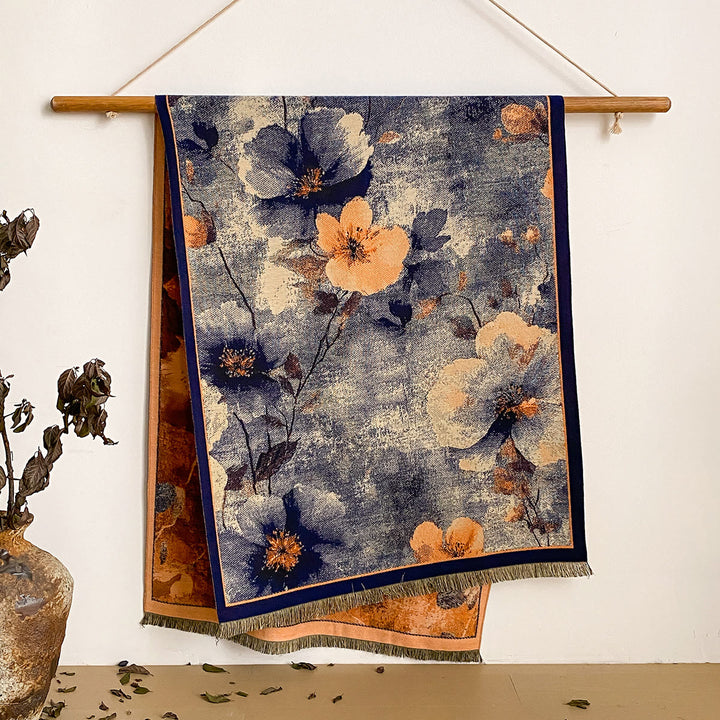 Sciarpa scialle con frange e stampa floreale da donna - Stile n. 33 - image 33