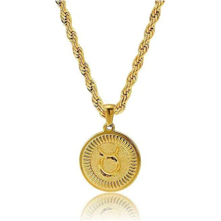 Collana con ciondolo personalizzato con moneta e simbolo zodiacale - Gemelli - image 3