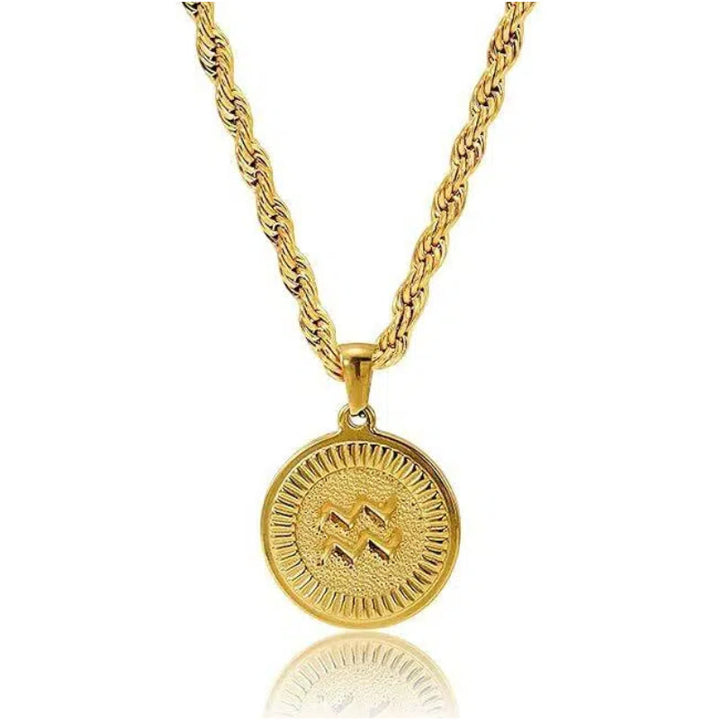 Collana con ciondolo personalizzato con moneta e simbolo zodiacale - Capricorno - image 10