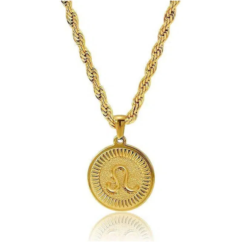 Collana con ciondolo personalizzato con moneta e simbolo zodiacale - Libra - image 7