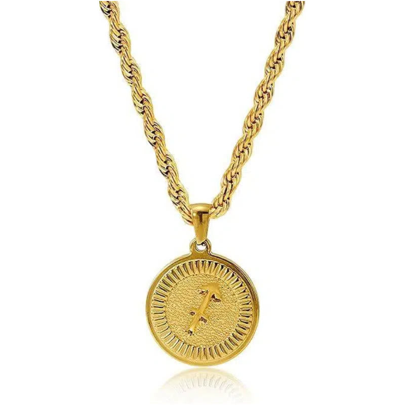 Collana con ciondolo personalizzato con moneta e simbolo zodiacale - Vergine - image 6