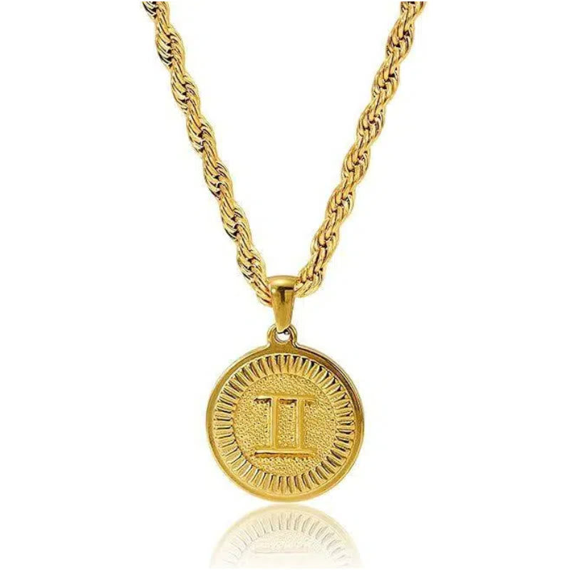 Collana con ciondolo personalizzato con moneta e simbolo zodiacale - Sagittario - image 9