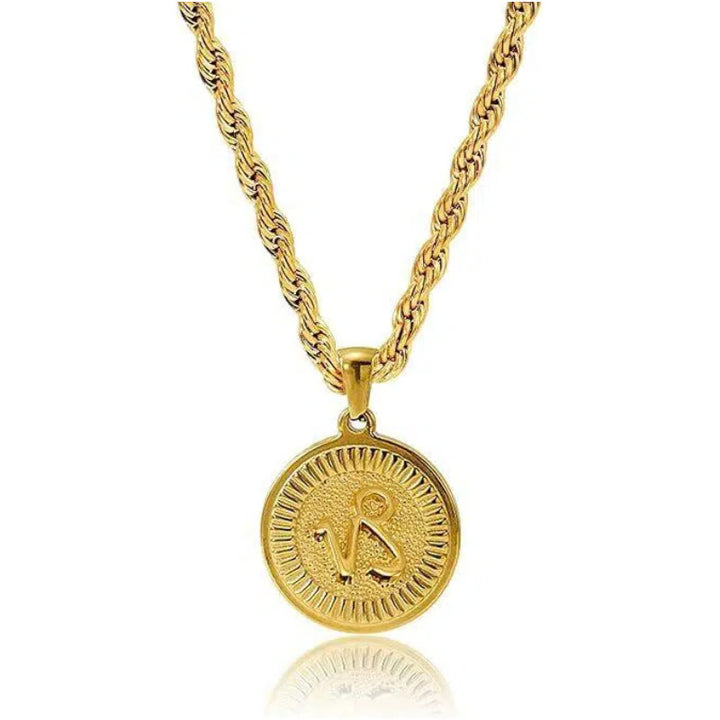 Collana con ciondolo personalizzato con moneta e simbolo zodiacale - Leone - image 5