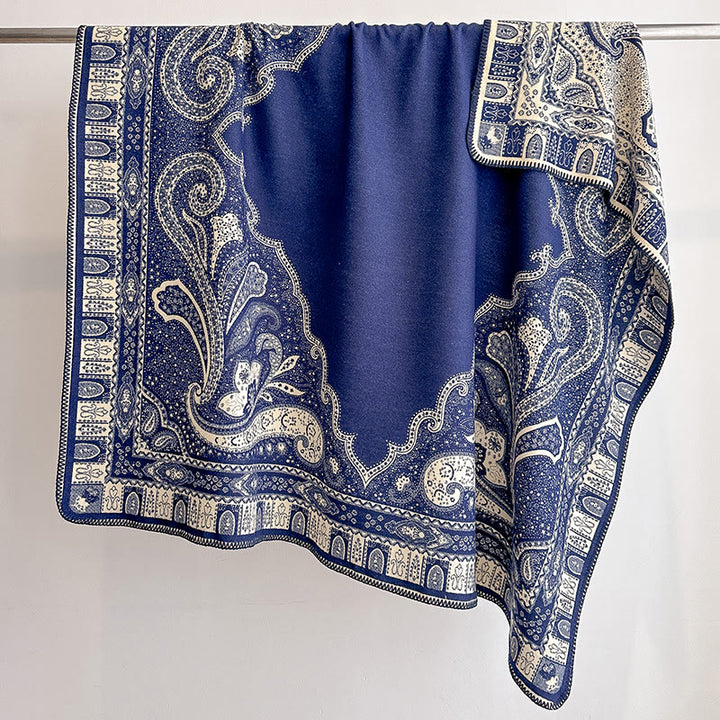 Sciarpa scialle con frange e motivo Paisley da donna - image 8