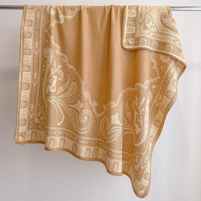 Sciarpa scialle con frange e motivo Paisley da donna - image 1