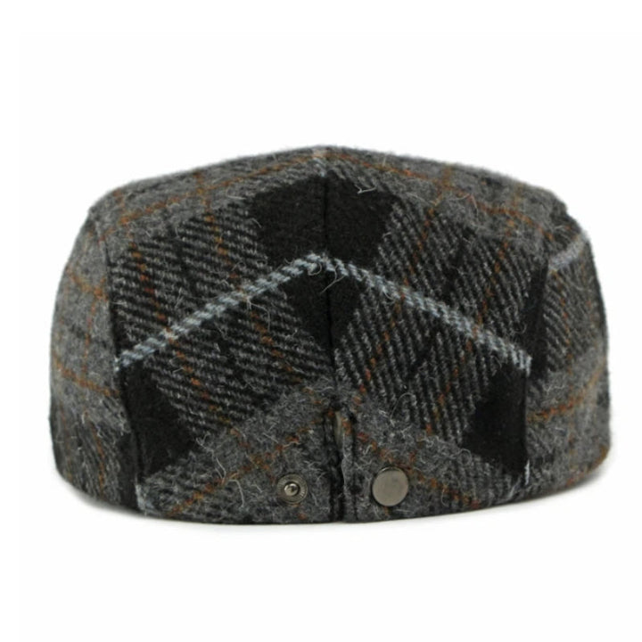Cappello basco da uomo con motivo scozzese vintage invernale - image 7