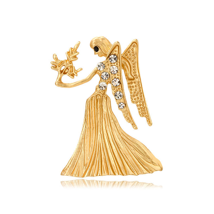 Spilla in oro con diamanti e segno zodiacale - Vergine - image 11