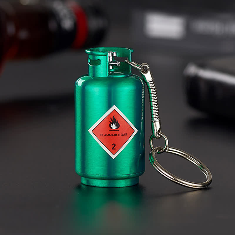 Estintore a bombola di gas, fiammifero, accendino a olio ricaricabile - Bombola di gas - Verde - image 12