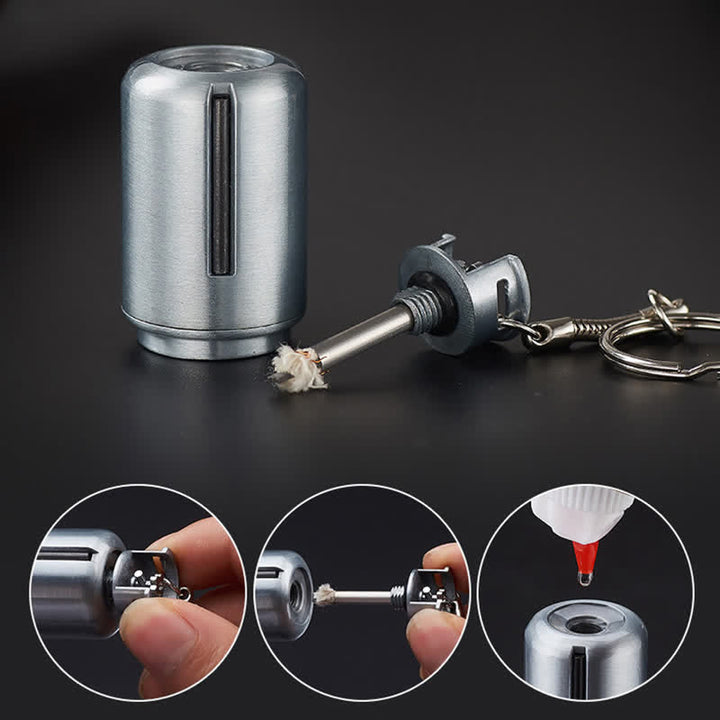 Estintore a bombola di gas, fiammifero, accendino a olio ricaricabile - image 3