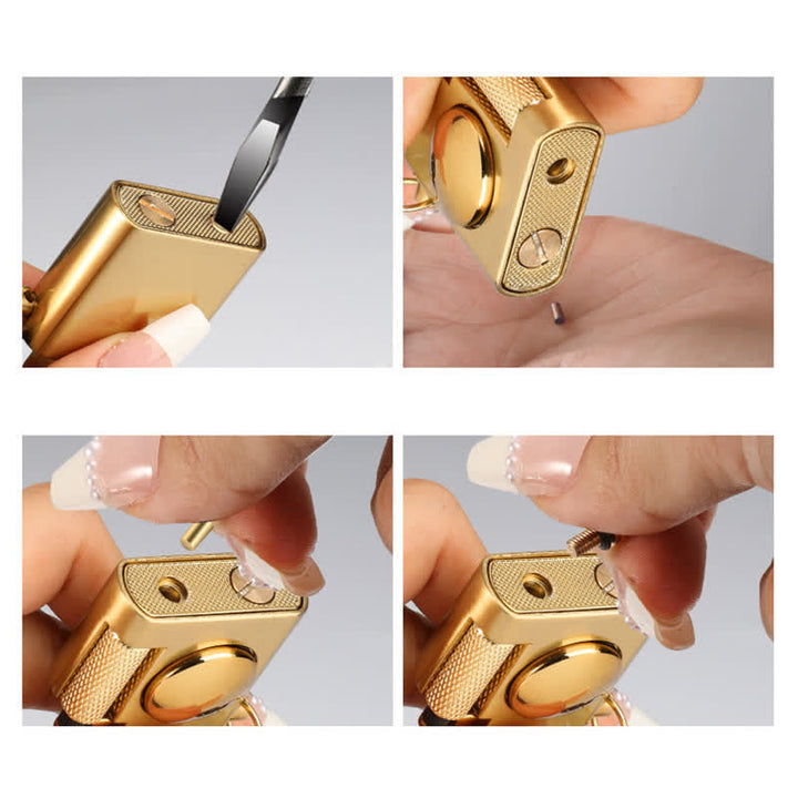 Accendino gonfiabile a cherosene con decompressione rotante quadrato - image 8