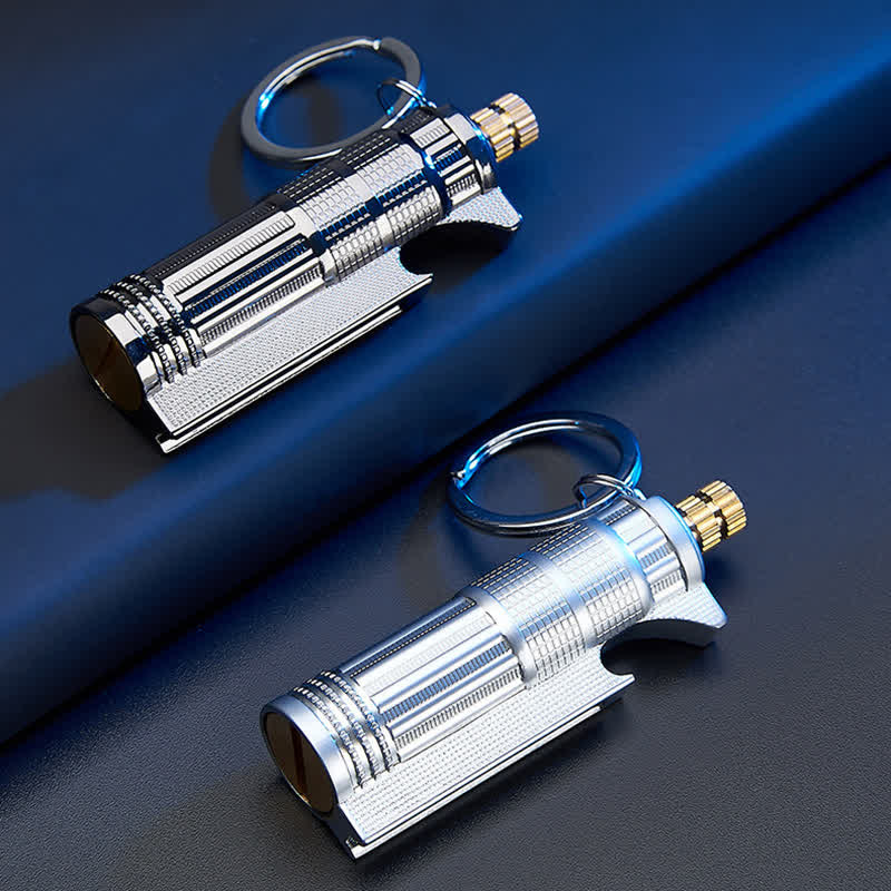 Apribottiglie multifunzionale, accendino a olio ricaricabile con fiammifero - image 11