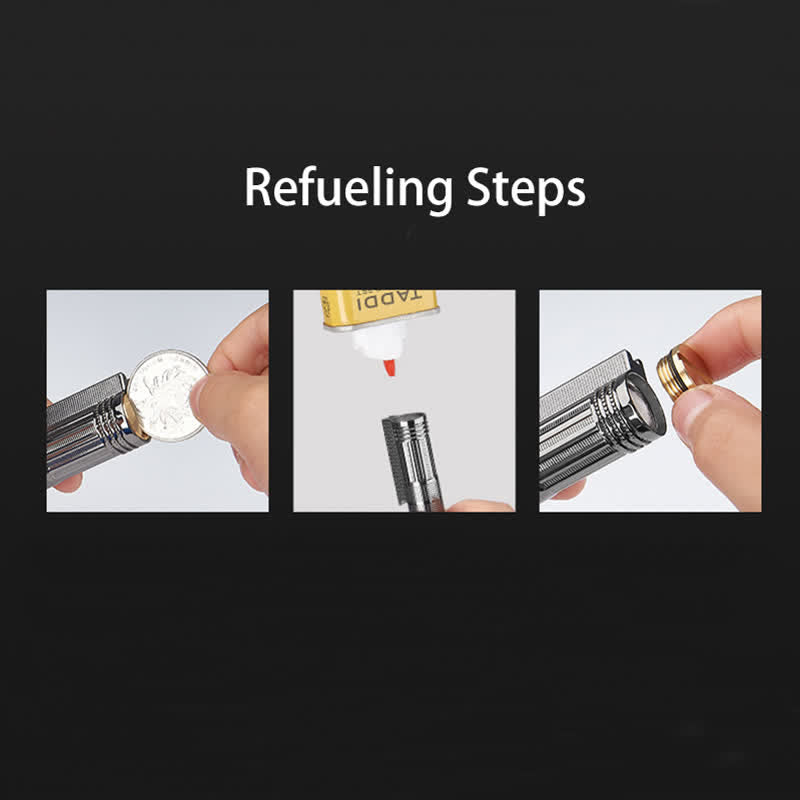 Apribottiglie multifunzionale, accendino a olio ricaricabile con fiammifero - image 9