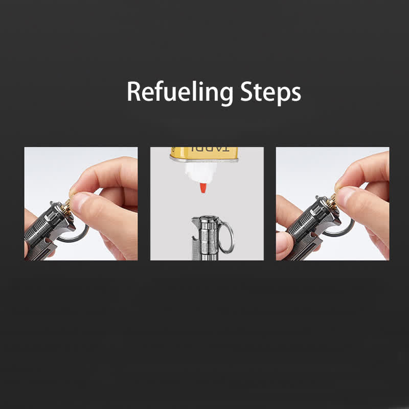 Apribottiglie multifunzionale, accendino a olio ricaricabile con fiammifero - image 8